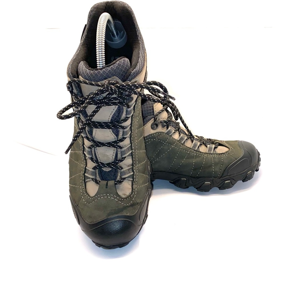 Oboz Men’s Waterproof Outdoor Hiking shoe size 11 colors Green, tan & black